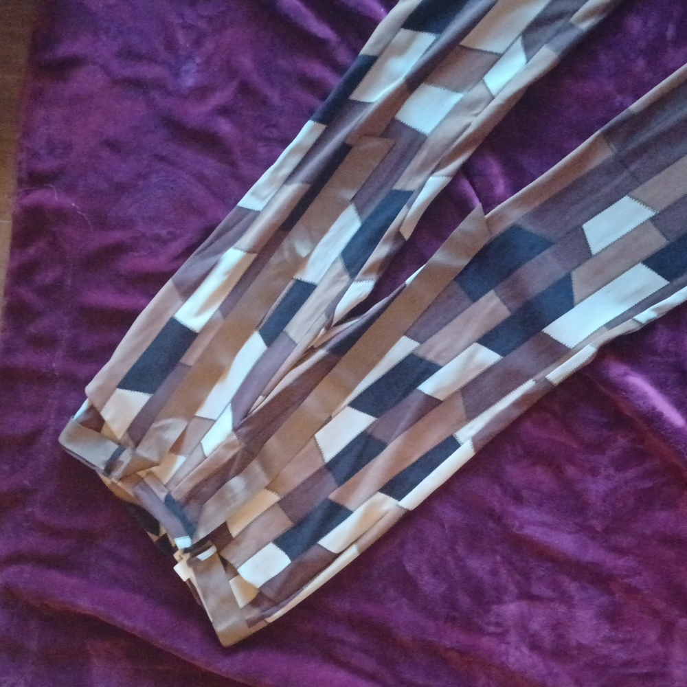 Brown Patterns Pants - Picture 2 of 3